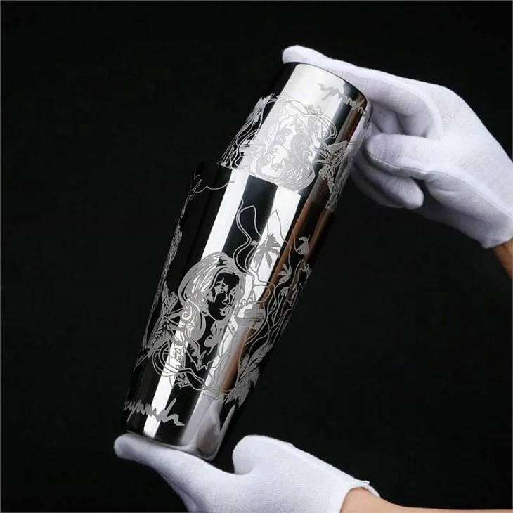 Bārmena metāla kokteiļu šeikeris