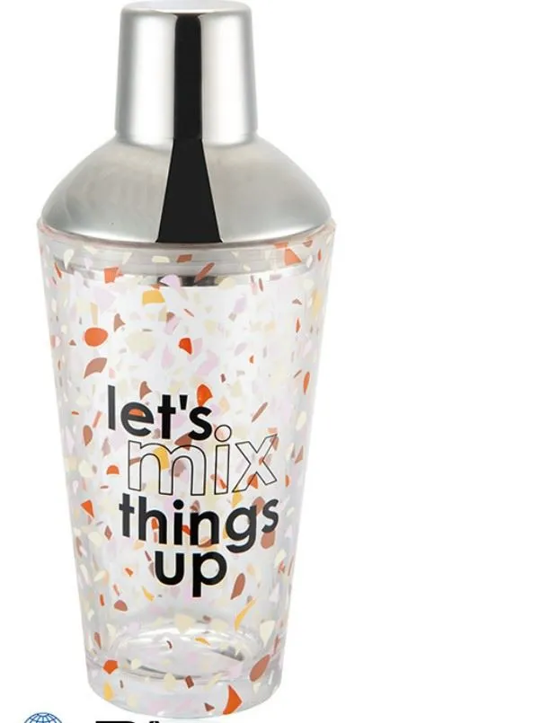 Kristāla stikla mēroga kokteiļu kratītājs