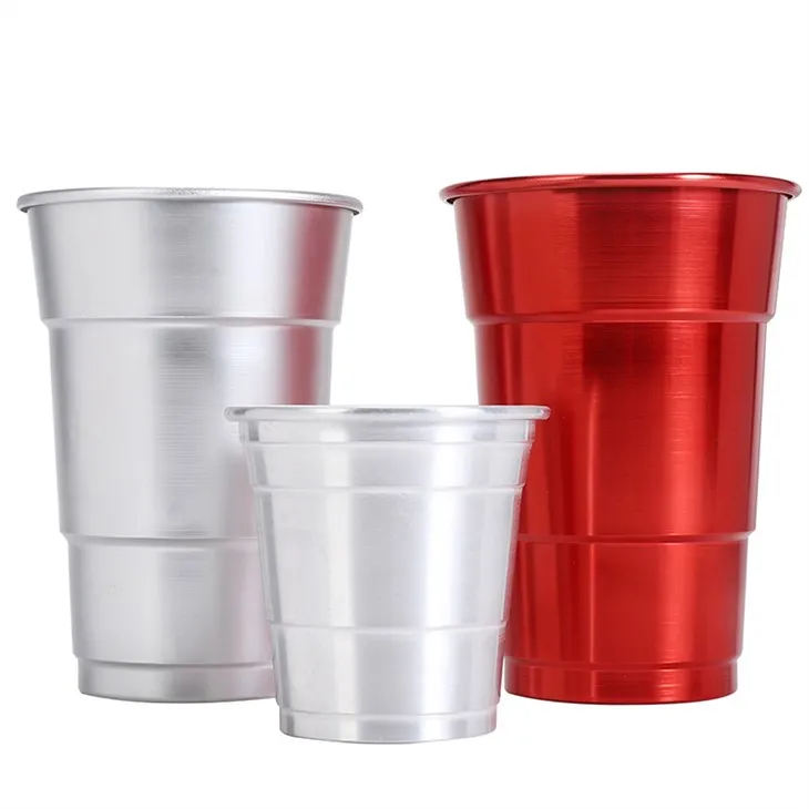 Vienreizējās lietošanas pārtikas kvalitātes alumīnija kauss