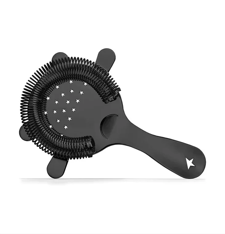 Melns nerūsējošā tērauda dzērienu sietiņš