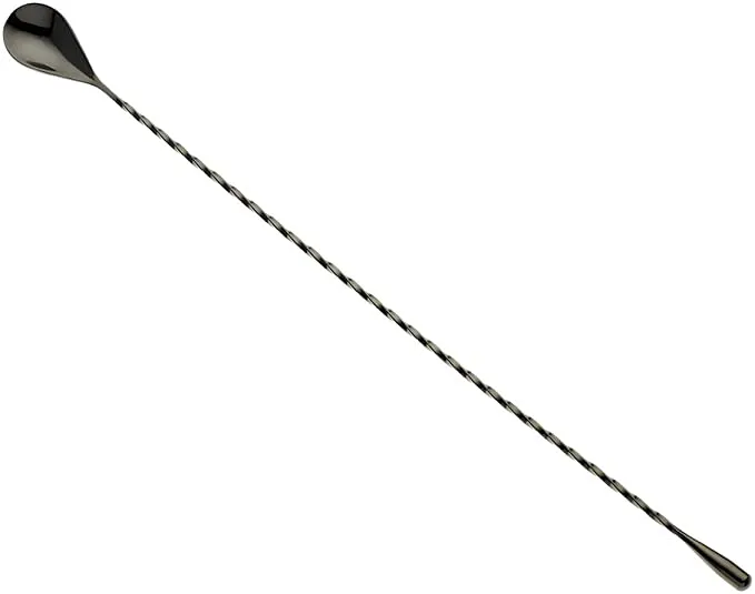 Nerūsējošā tērauda melnā stieņa karote