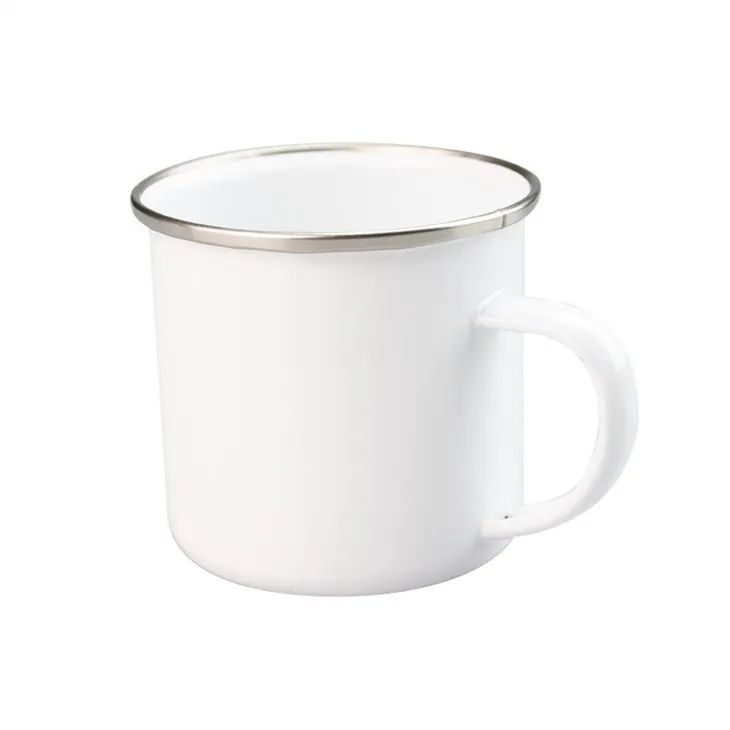 Customized White Enamel Mug